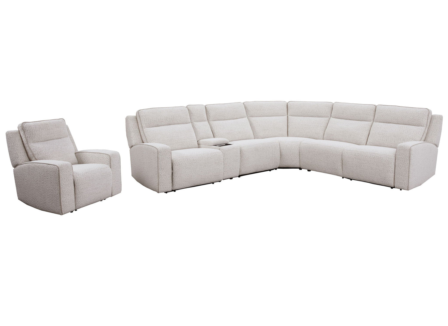 Lancaster - Power Zero Gravity Recliner P2 - Fluffy River Rock