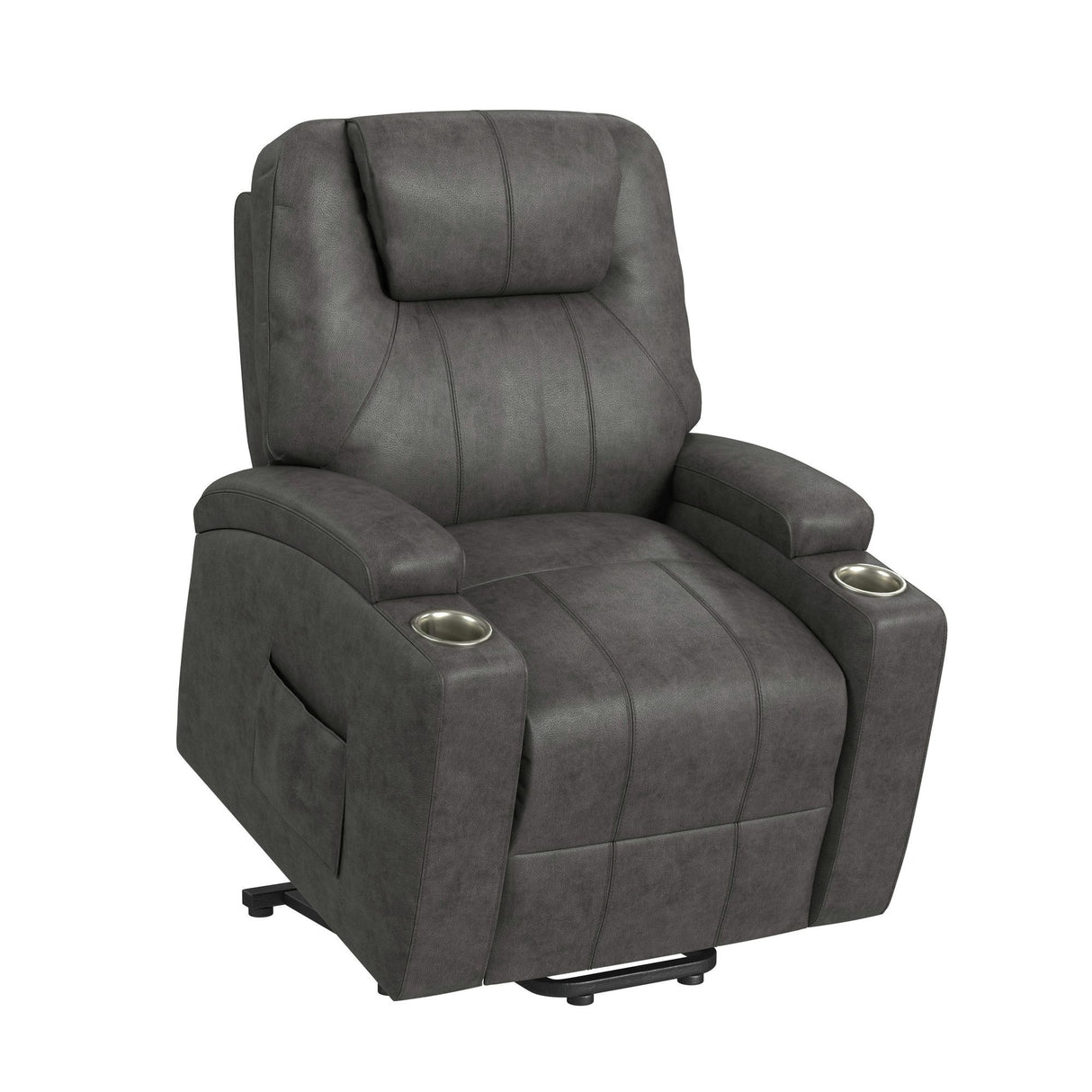 Kenmore - Sillón Elevador P1 con Masaje Térmico - Gris Oscuro Simba