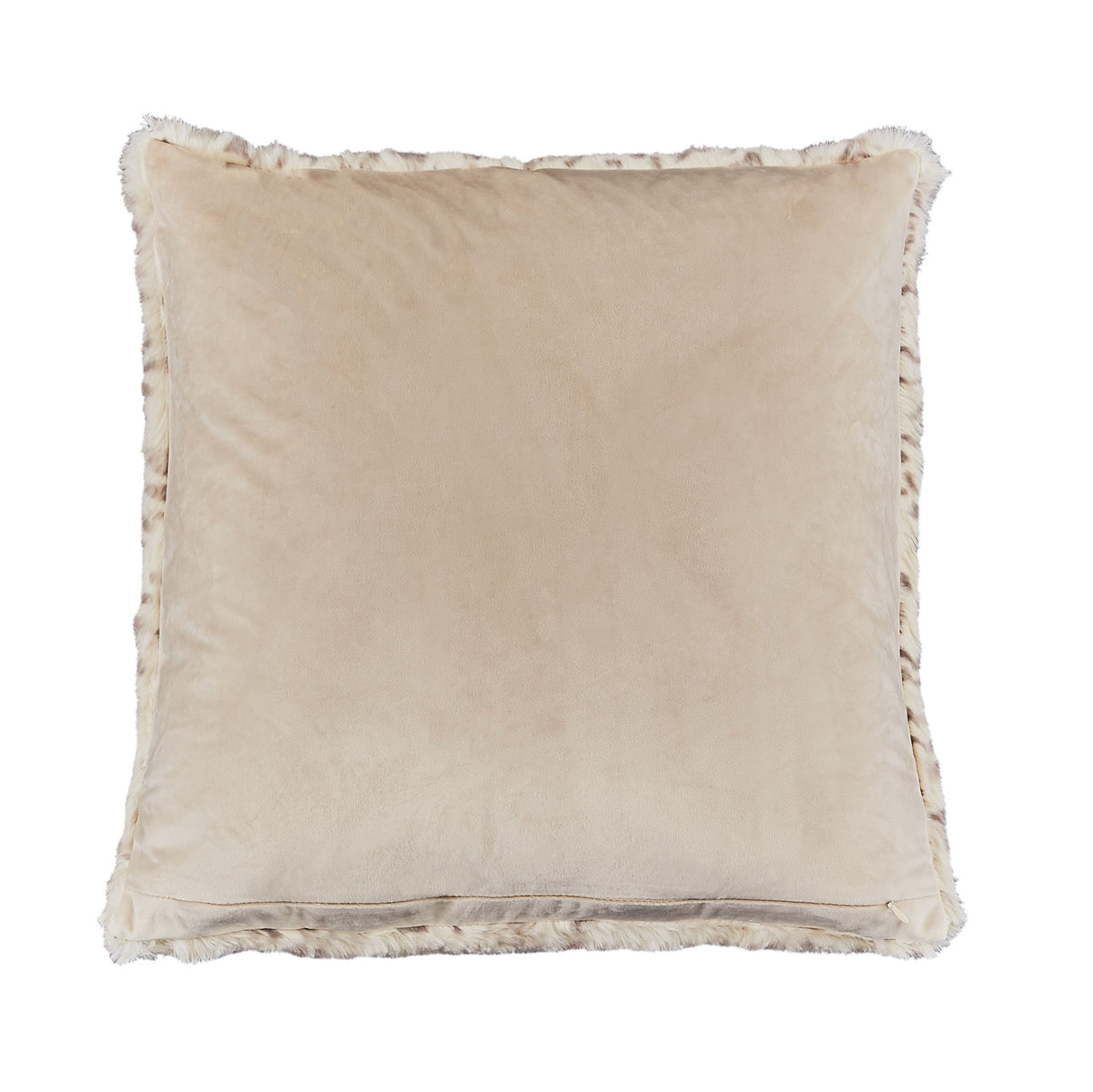 Snow Leopard - 20" Square Pillow - Natural