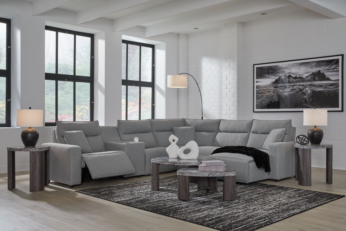 Modmax II - Reclining Sectional - Salt And Pepper