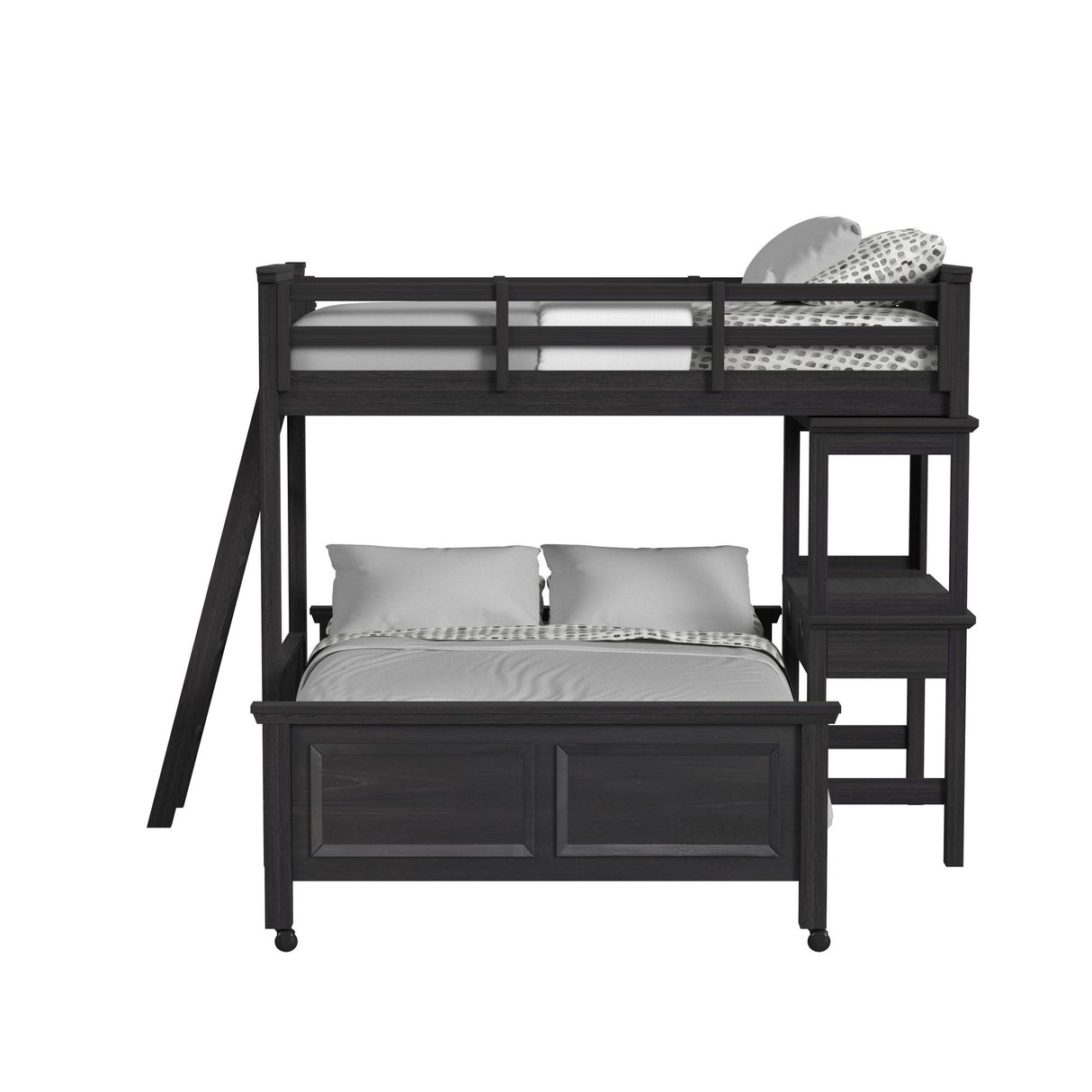 Hampton Kids - Litera con escalera y escritorio con altavoz