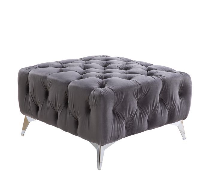 Wugtyx - Ottoman - Dark Grayvelvet
