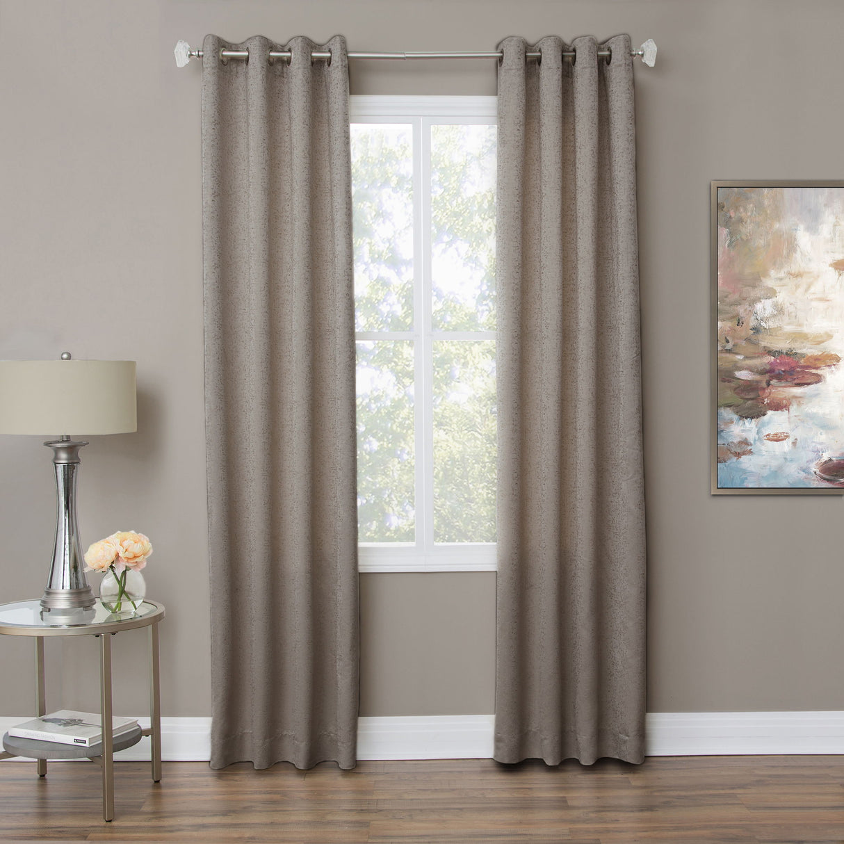 Aspen - Grommet Top Panel Weighted Corners Window Treatment