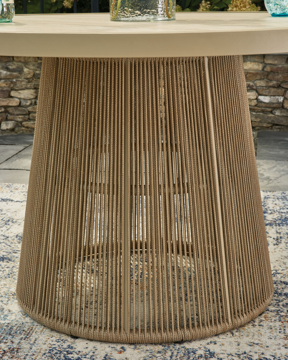 Mesa de comedor para exteriores Orchard Beach - Beige