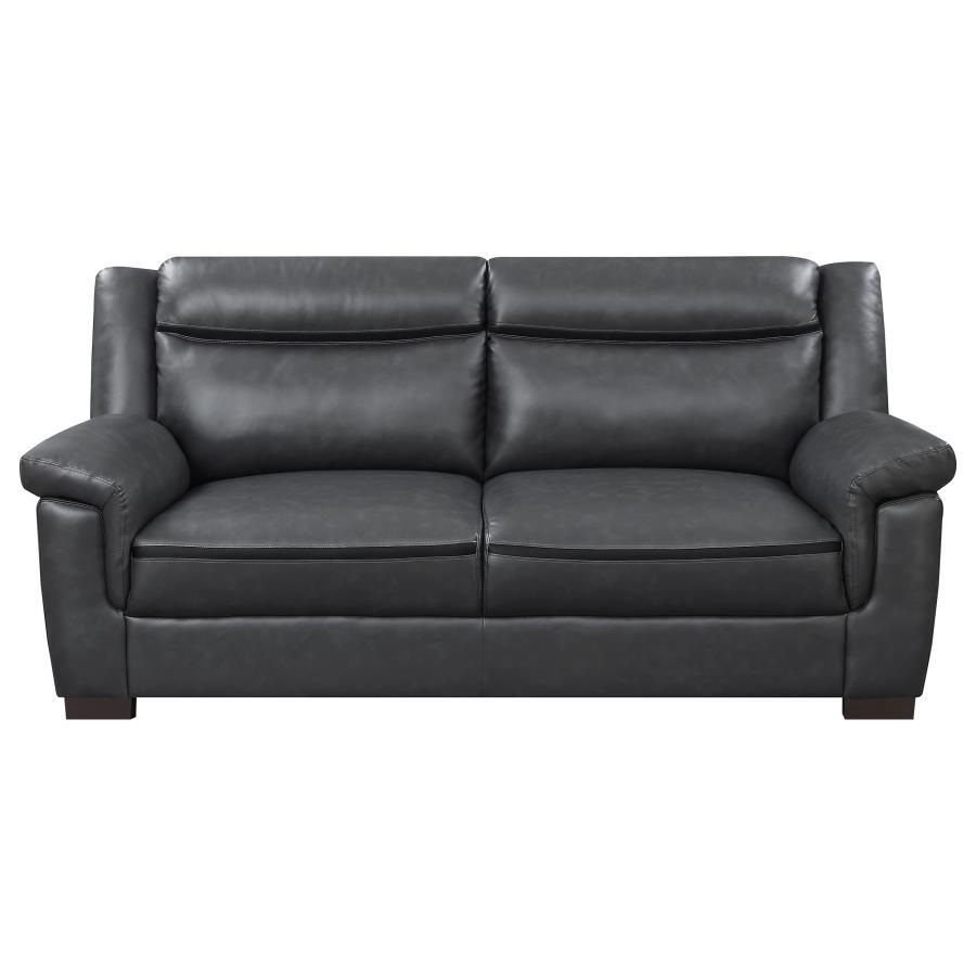 Arabella - Upholstered Padded Arm Sofa - Gray