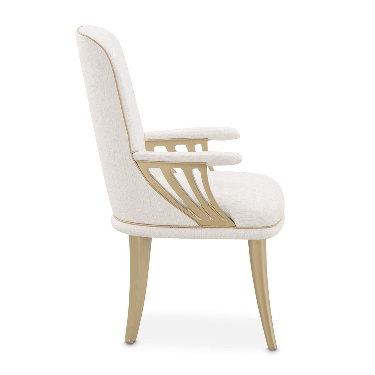 La Terrazza - Silla de comedor con brazos (Juego de 2) - Perla cremosa