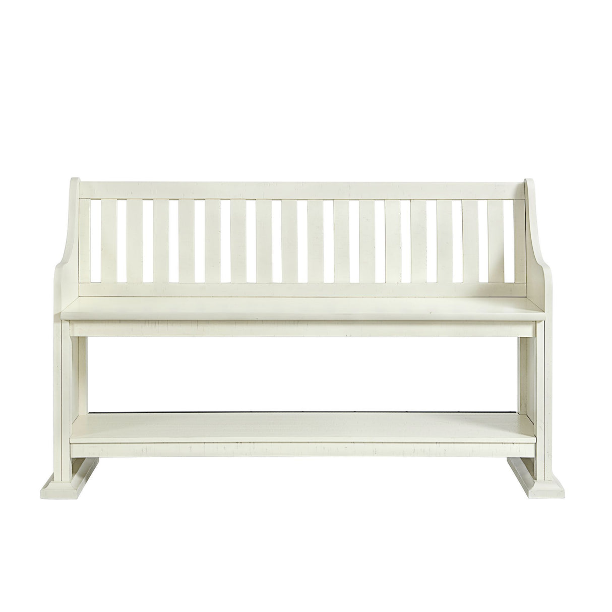 Stone - Counter Pew Bench - White