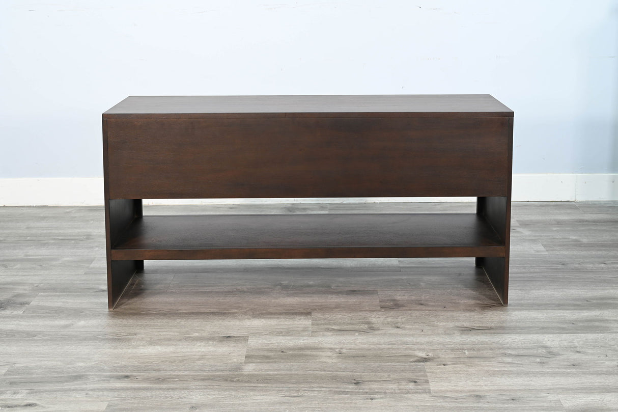 Mesa de sofá con puerta corrediza - Grano de café