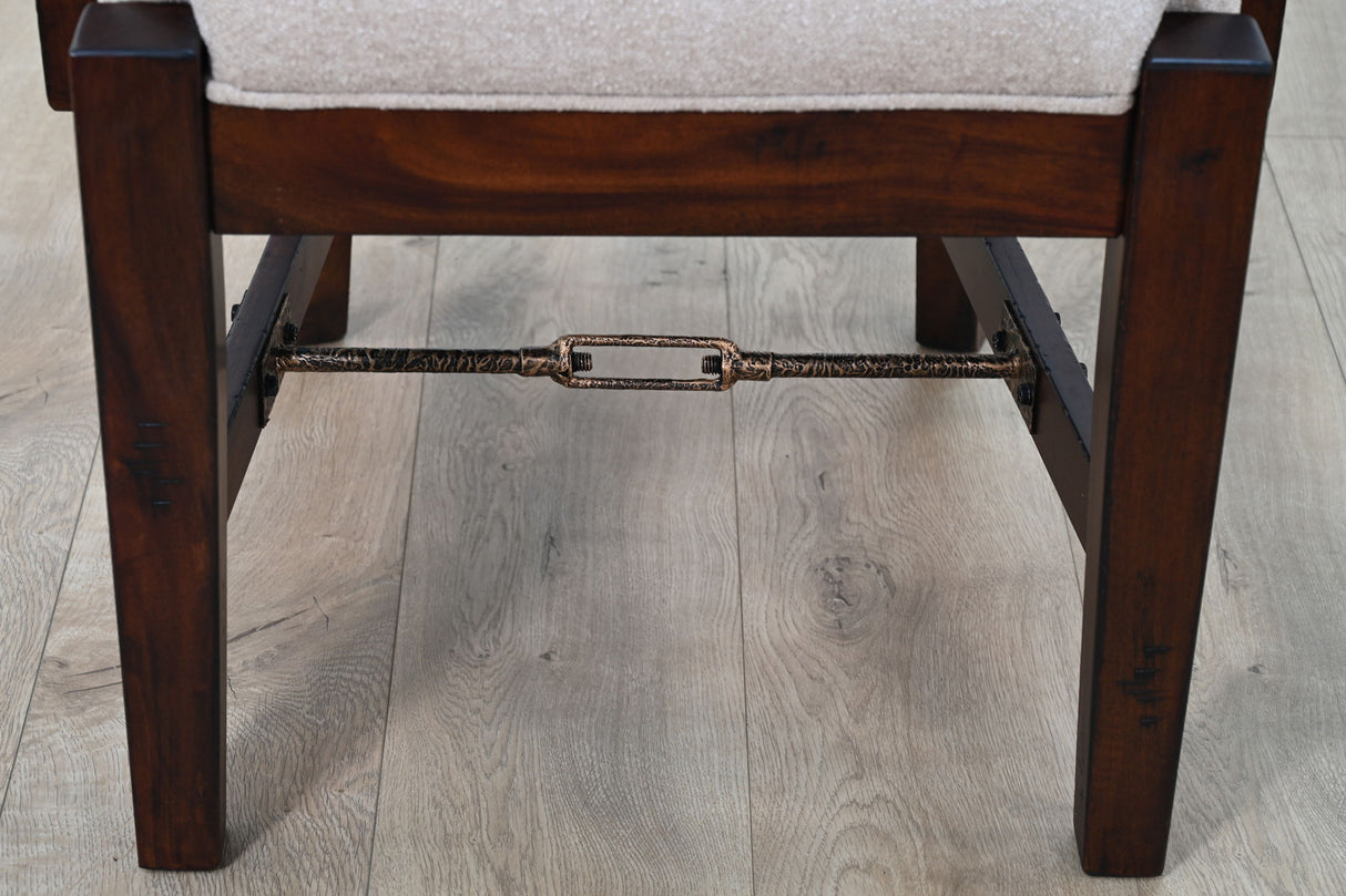 Tuscany - Arm Chair, Cushion Seat (Set of 2) - Vintage Mocha