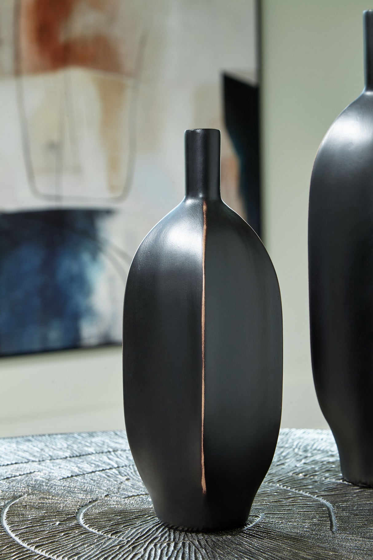 Rhaveney - Vase (Set of 3) - Small - Black