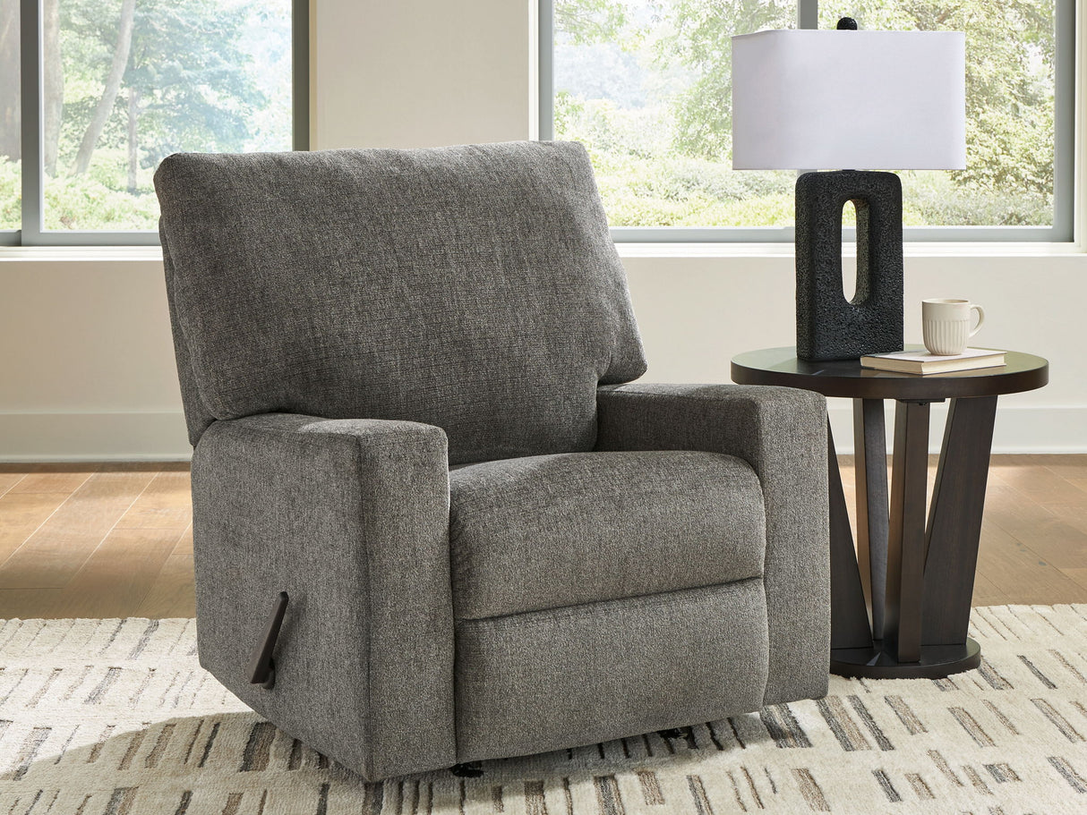 Clarington - Sillón reclinable balancín - Gris piedra