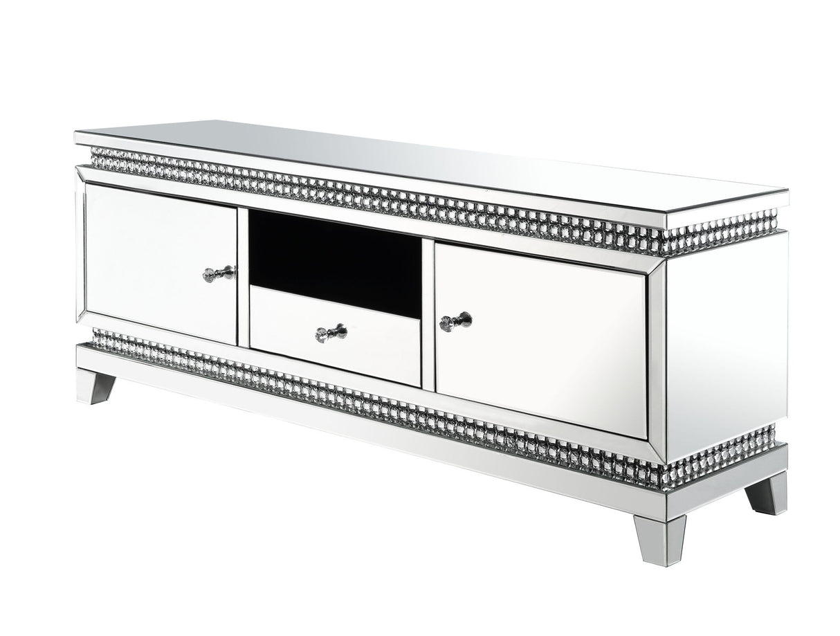 Lotus - Mueble de TV - Espejado y Cristales Sintéticos