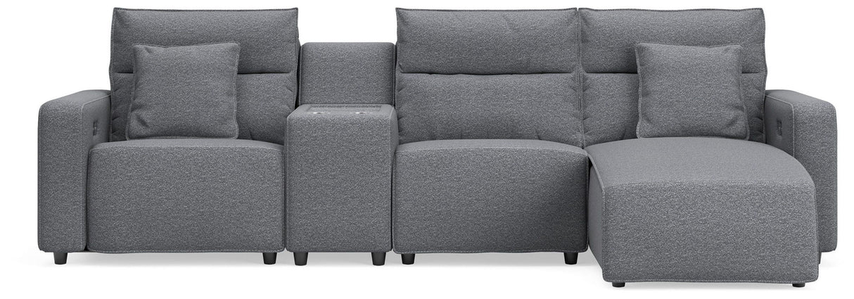 Modmax II - Seccional reclinable - Sal y pimienta