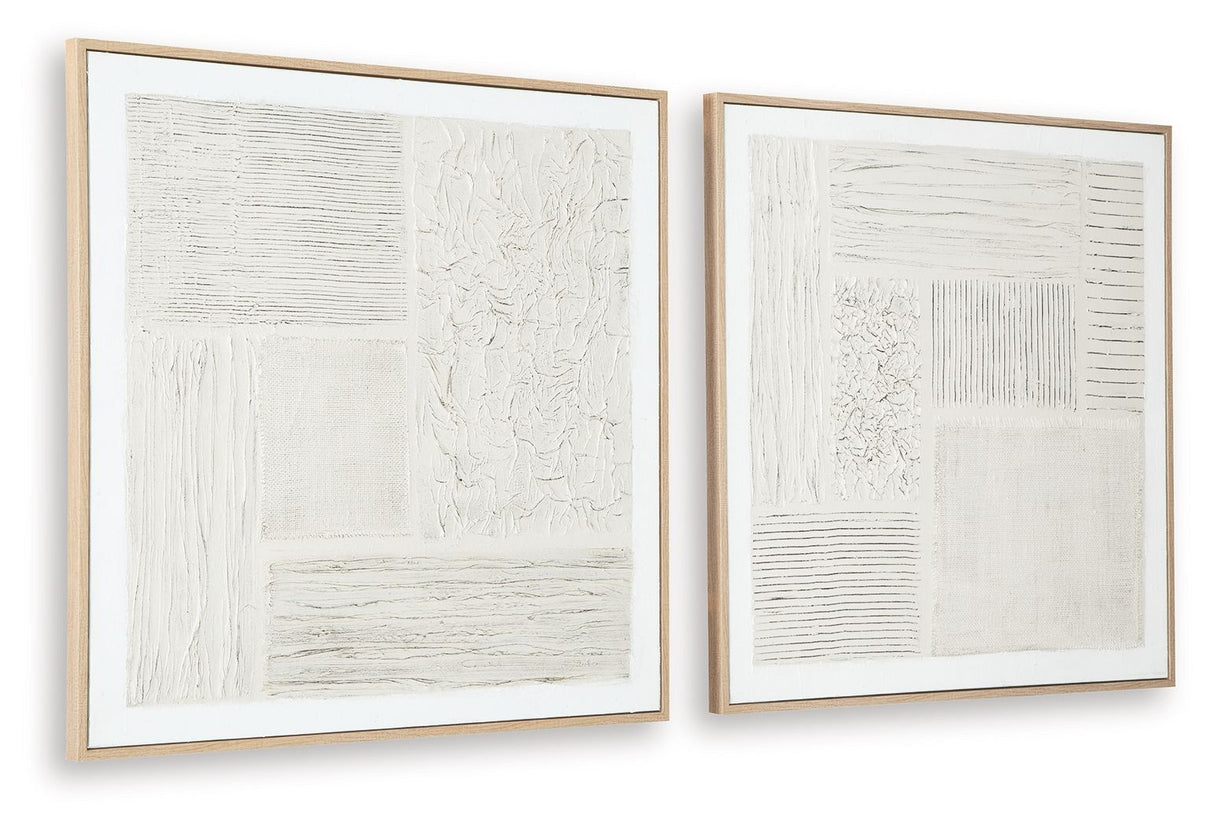 Andorfield - Wall Art Set (Set of 2) - Beige / Black / White alternate view 4