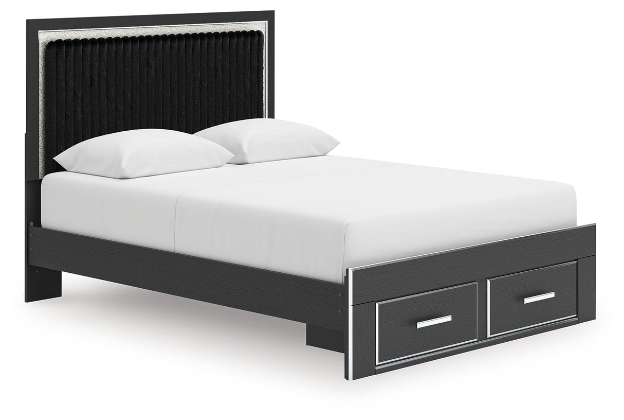Zuraleus - Upholstered Panel Platform Storage Bed
