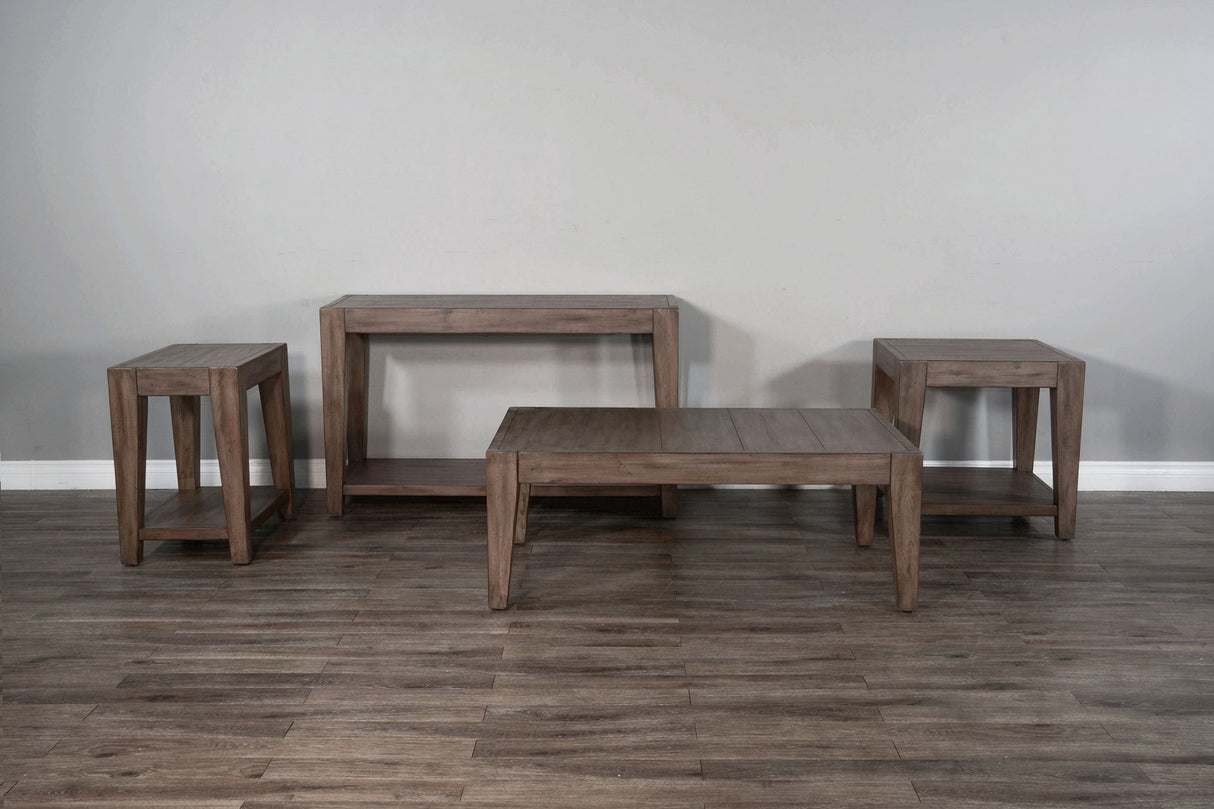 Doe Valley - Mahogany Wood Coffee Table - Taupe Brown