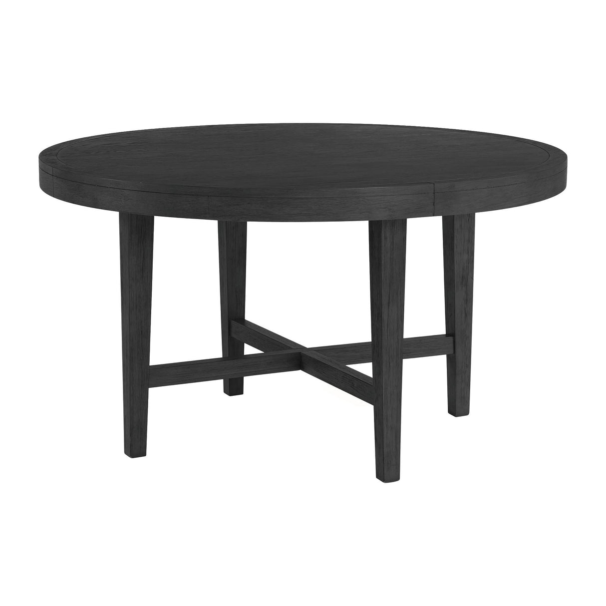 Versailles - Mesa de comedor redonda contemporánea - Negro