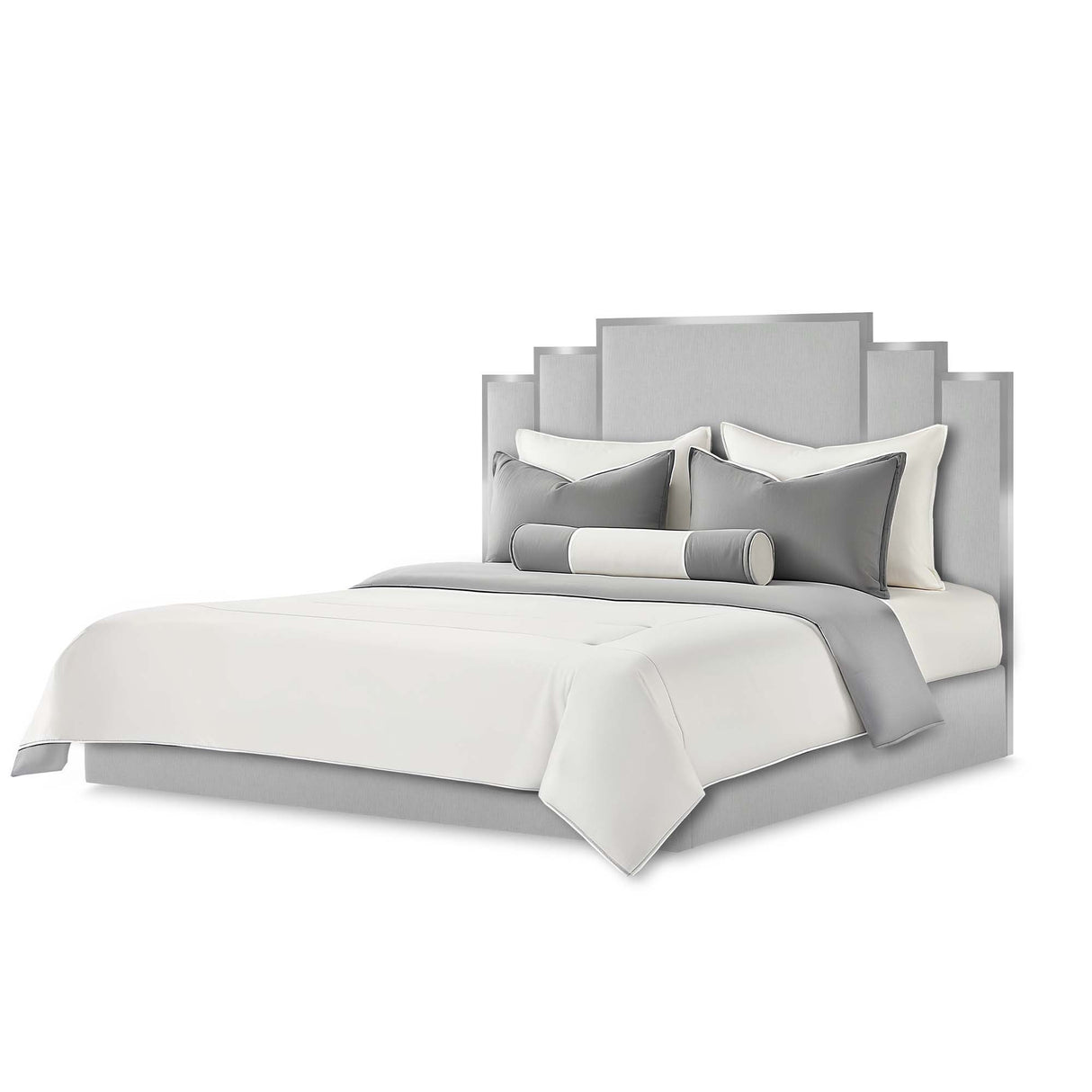 Signature Beds & Benches - Tulip King Lift Up Storage Bed - Gray