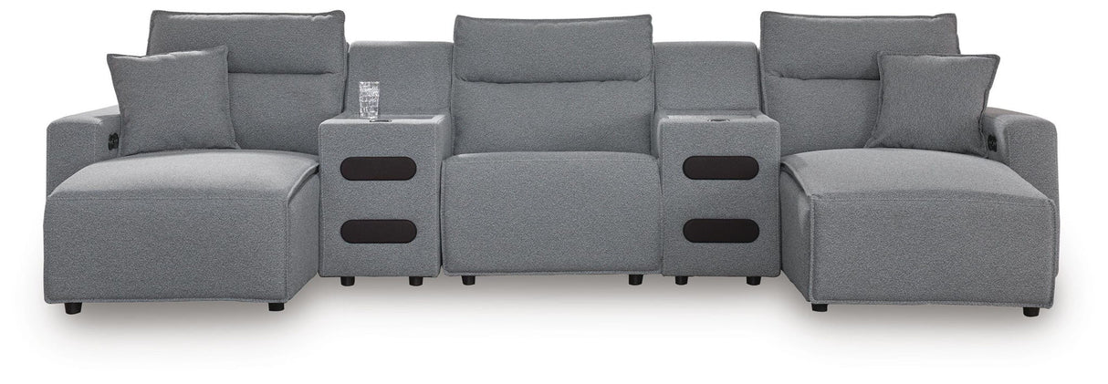 Modmax II - Seccional reclinable - Sal y pimienta