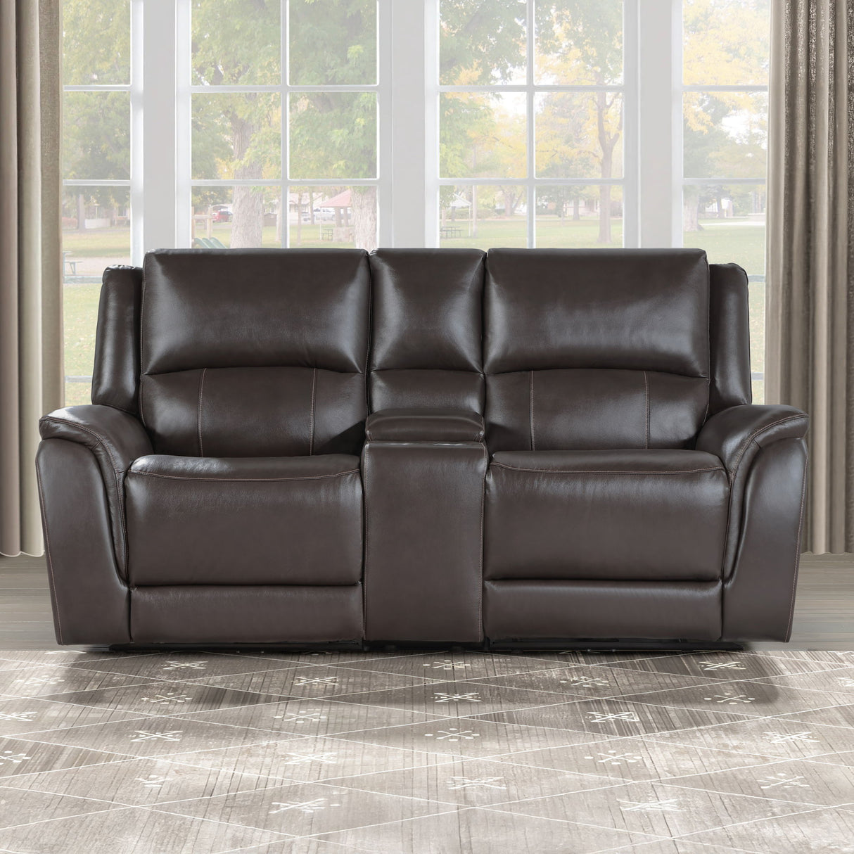 Alexandria - Power Reclining Console Loveseat alternate view 4