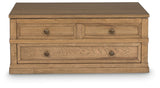 Sharlance - Lift Top Cocktail Table - Light Brown