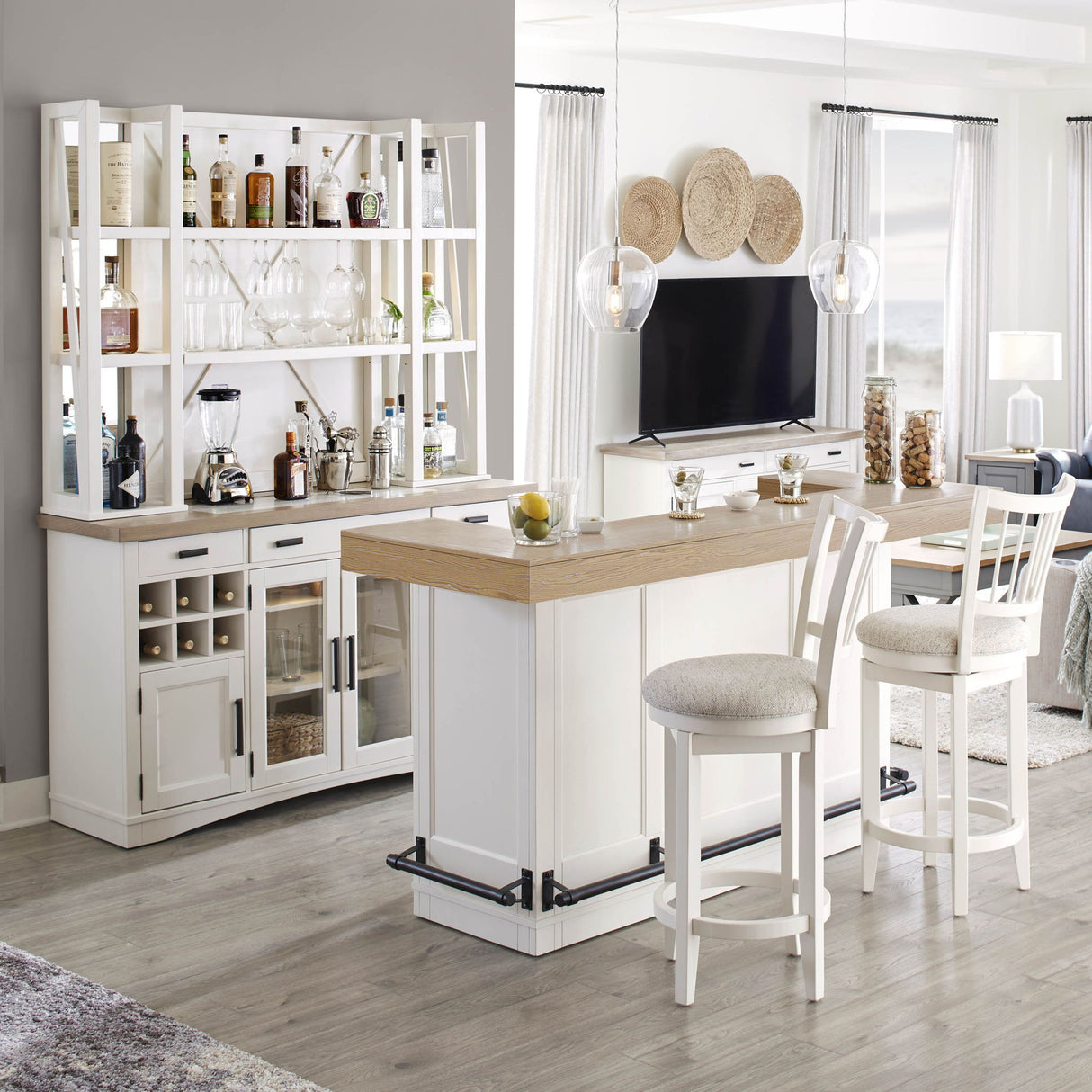 Americana Modern Dining - Bar With Quartz Insert - Cotton alternate view 2