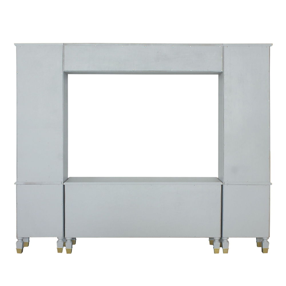 Mueble - Centro de entretenimiento Marchese - Acabado gris perla