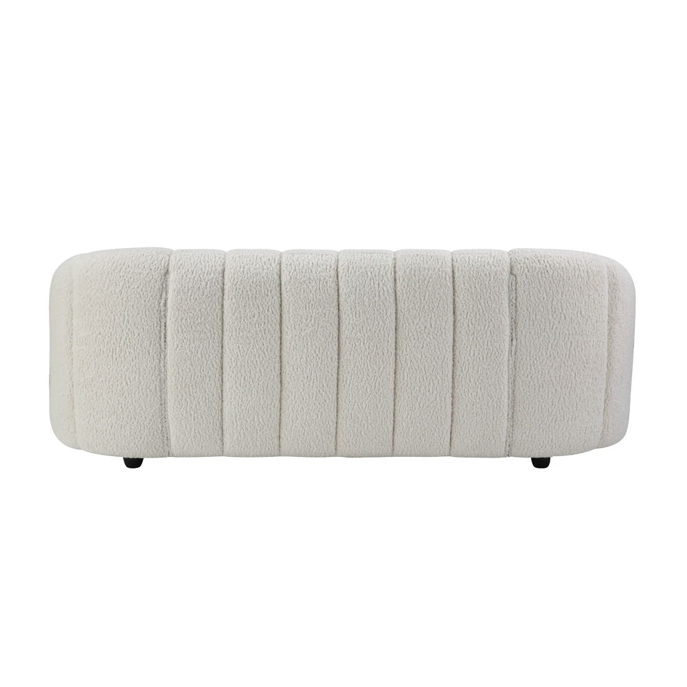 Osmash - Sofá - Sherpa de Peluche Blanco