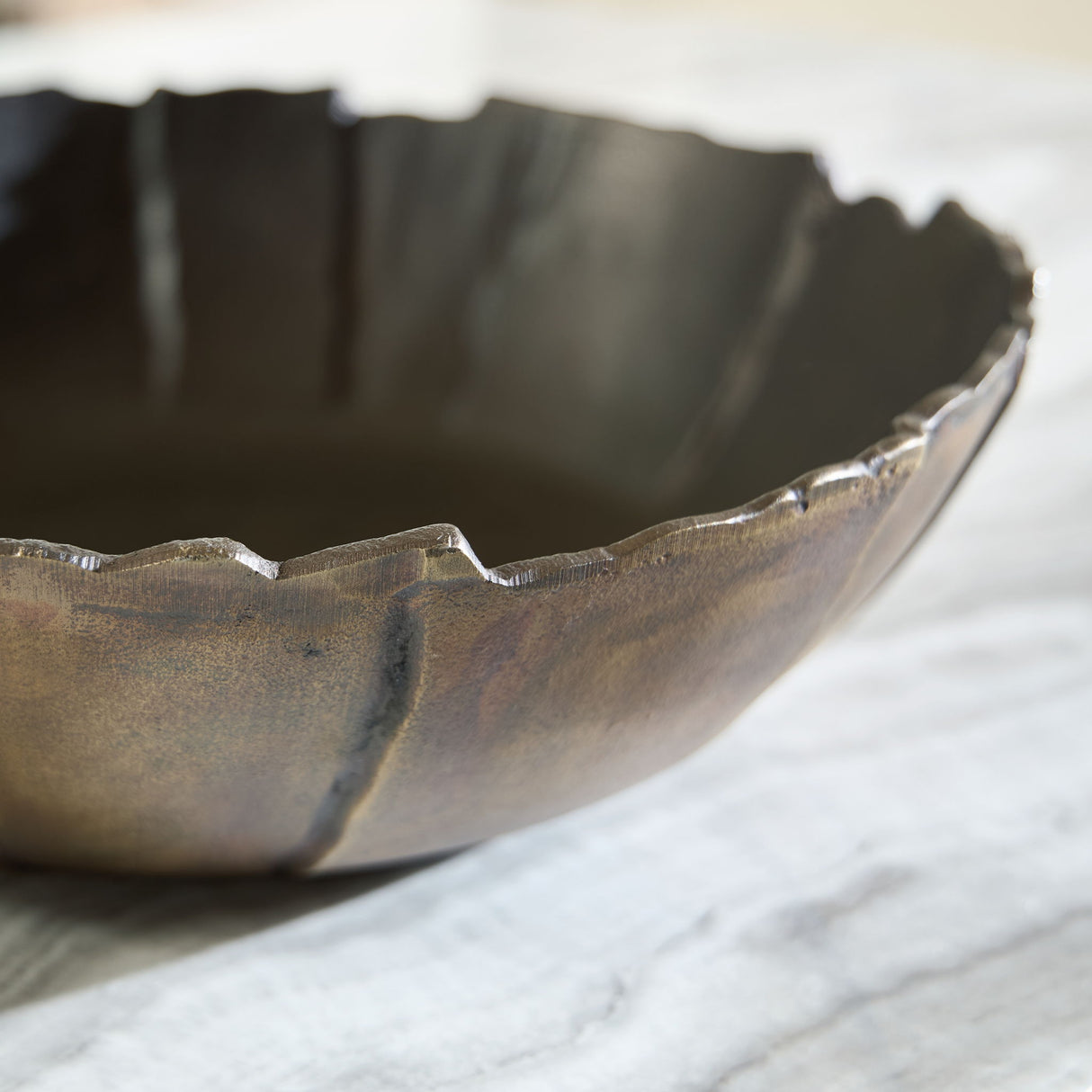 Aidman - Bowl - Black / Antique Gold Finish alternate view 2