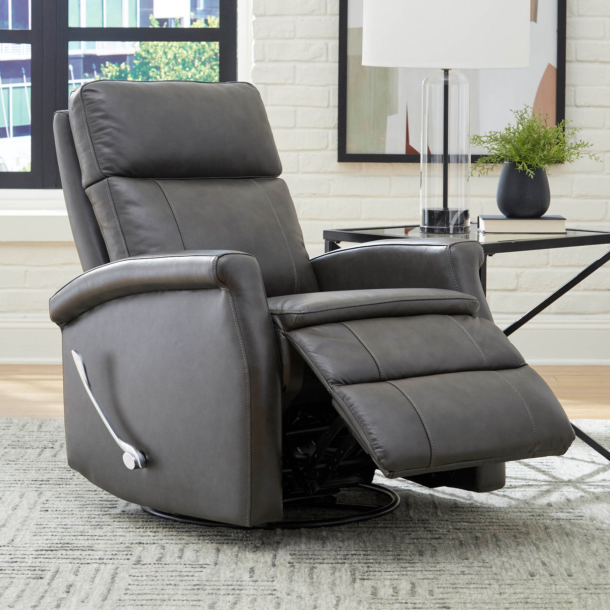 Bristol - Sillón reclinable giratorio y deslizante (Juego de 2)