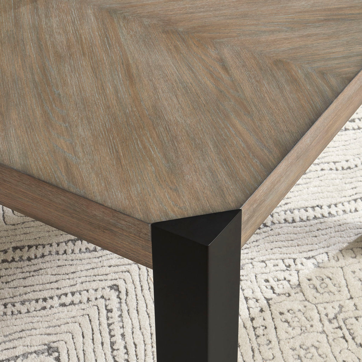 Cedar Fork - 54" Dining Square Counter Height Table - Smoked Arabica