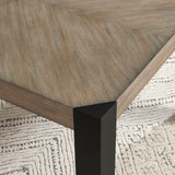 Cedar Fork - 54" Dining Square Counter Height Table - Smoked Arabica