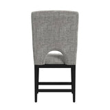 Oregon - Fabric Counter Side Chair (Set of 2) - Gray / Black
