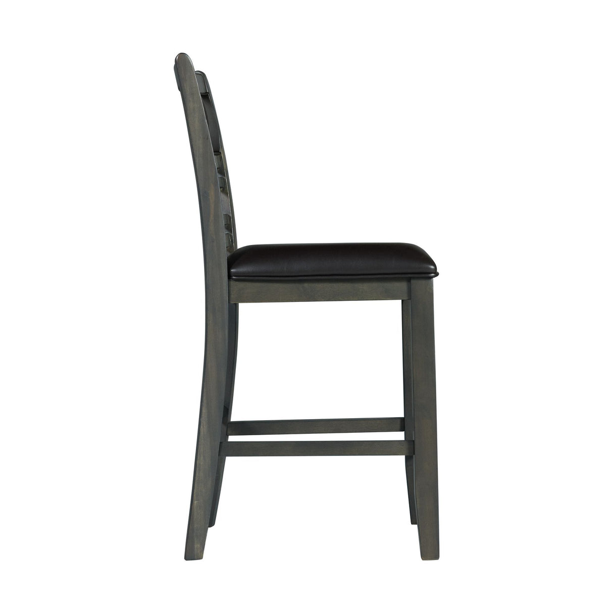 Amherst - Counter Side Chair With PU Cushion (Set of 2) - Gray Finish