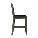 Amherst - Counter Side Chair With PU Cushion (Set of 2) - Gray Finish