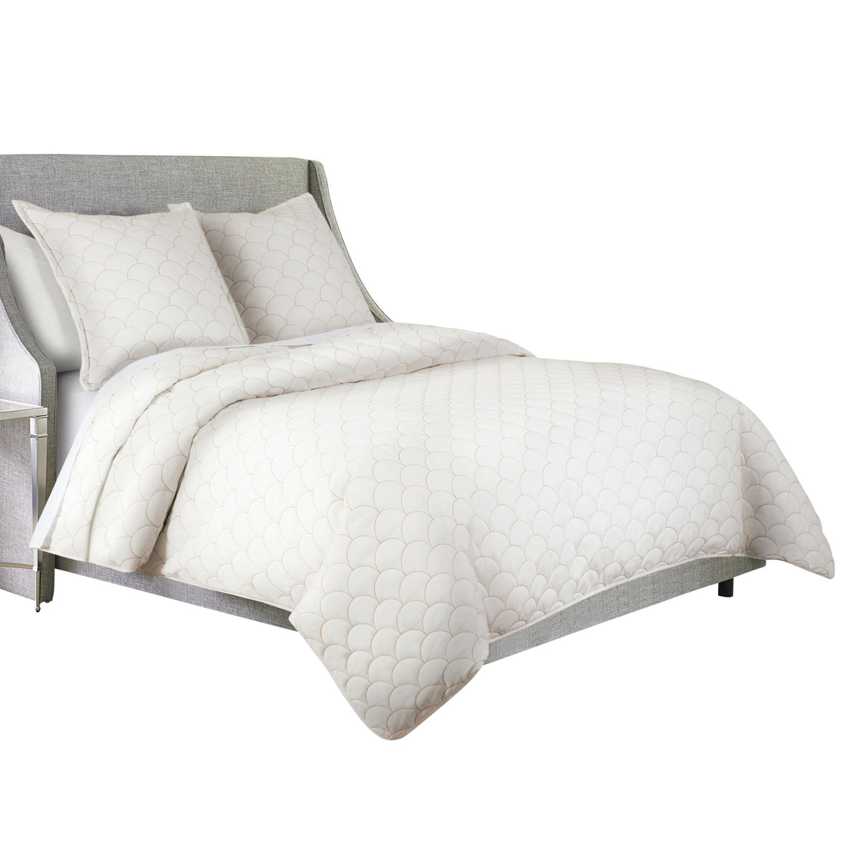 Trabuco - 3 Piece King Duvet Set - White