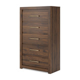Janfyn - Five Drawer Chest - Brown
