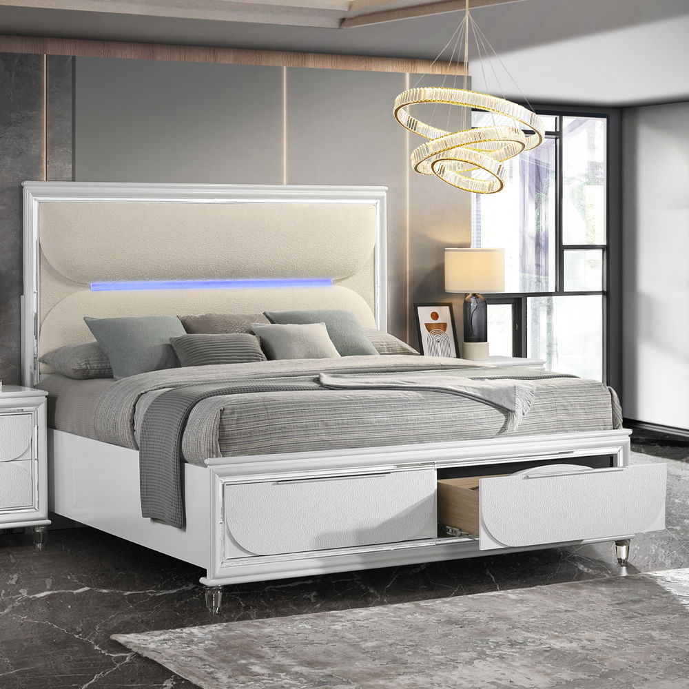 Tarian - Cama con LED y Almacenamiento