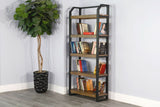 Pasadena - Bookcase With Metal Frame - Light Brown