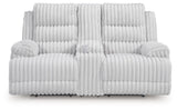Rhines Falls - 2 Pc. - Power Reclining Sofa And Loveseat - Alloy
