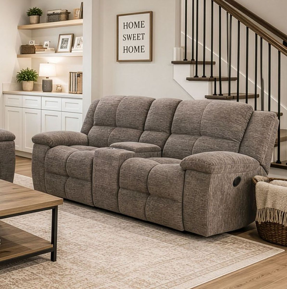 Buster - Manual Reclining Console Loveseat