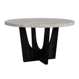 Oregon - Juego de comedor de altura estándar de 5 piezas (mesa redonda y cuatro sillas)