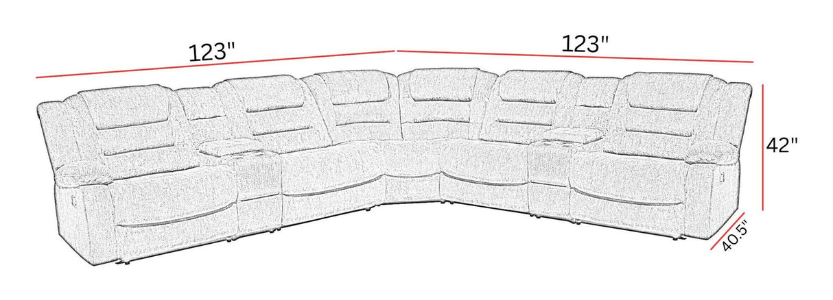 Bolton - Modular Reclining Sectional