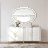 London Place - Dresser With Mirror - Creamy Pearl