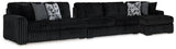 Midnight-Madness - Dark Brown Sectional