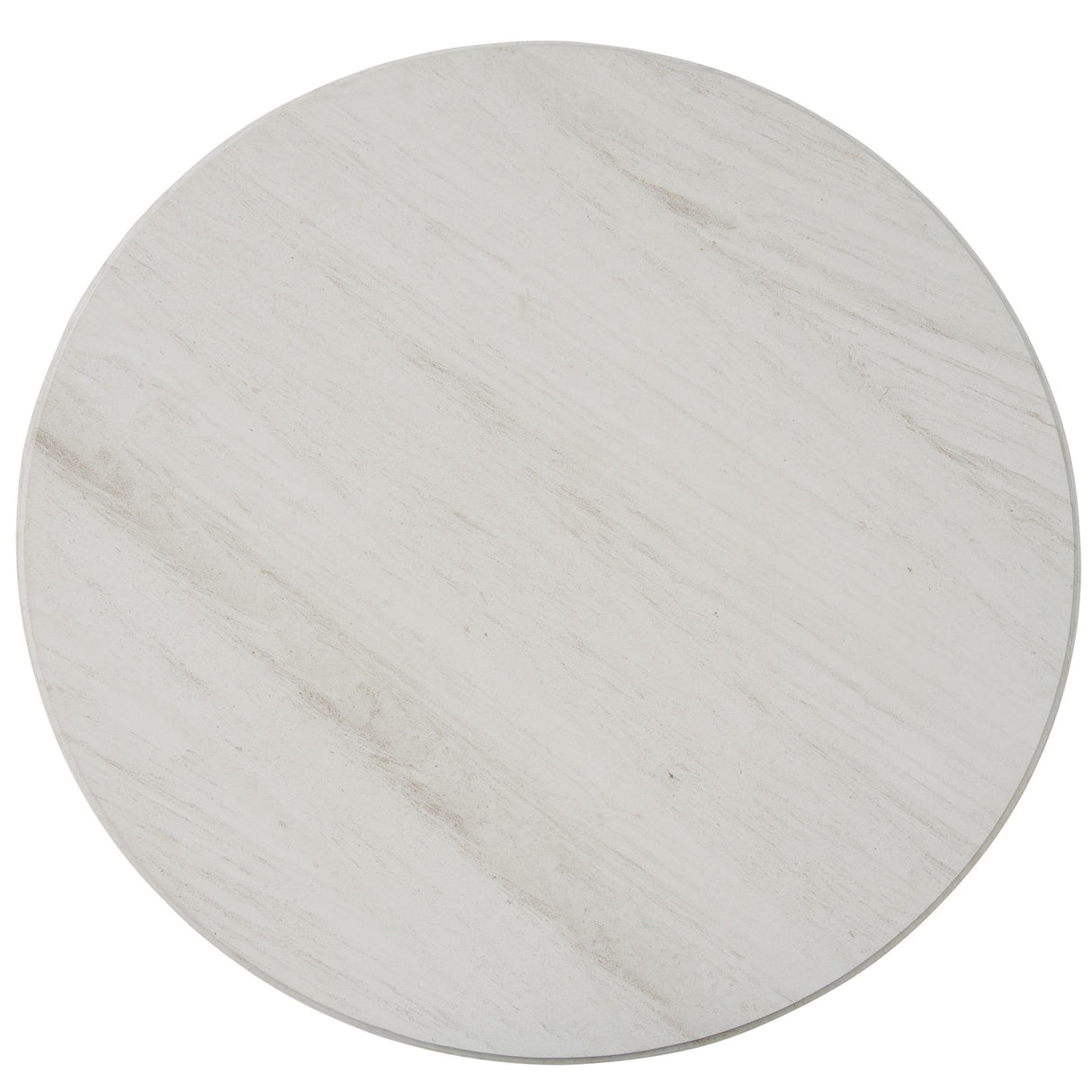 Mesa de comedor redonda Escape - Roble natural barnizado / Ribete de metal negro
