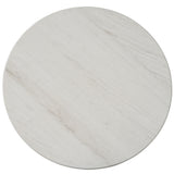 Mesa de comedor redonda Escape - Roble natural barnizado / Ribete de metal negro