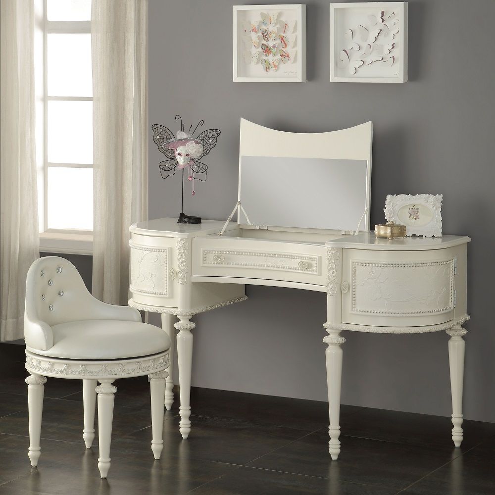 Dorothy - Silla de tocador giratoria - Marfil
