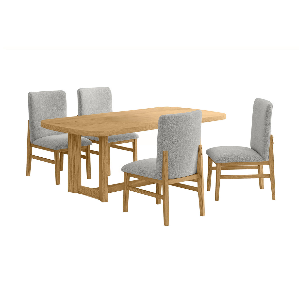 Portland - Juego de comedor rectangular
