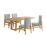 Portland - Juego de comedor rectangular